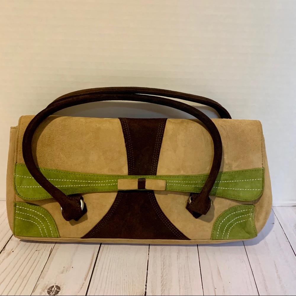 Via Spiga Suede Clutch Purse